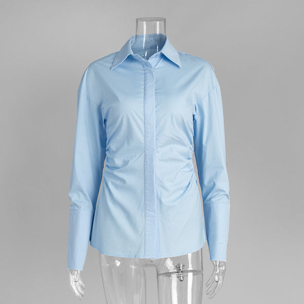Office Pleated Shirt