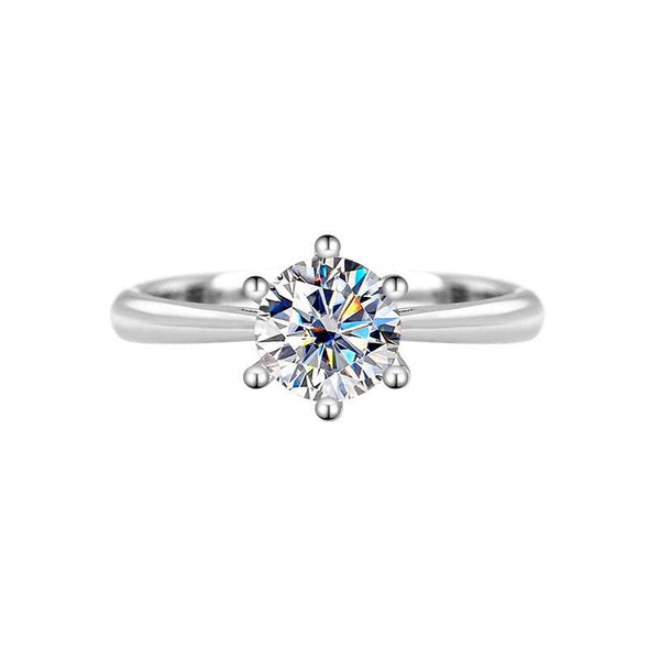 Classic 6-Prong Moissanite Engagement Ring