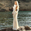 Slim Fit Backless Maxi Dress