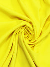 Fall Yellow Ruffle Sleeve Dress