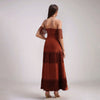 Strapless Bandage Tassel Maxi Dress