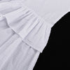 Ruffled Loose Bell Sleeve White Dress