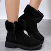 Faux Fur Mid Calf Length Snow Boots