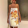 Sweet Flower Slim Strap Dress