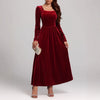 Cocoa Yacht Club Red Evening Velvet Maxi Dress