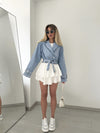 Denim Wind Breaker Coat