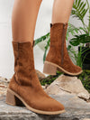 Retro Mid Calf Western Cowboy Boot