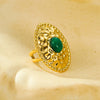 Exquisite Oval Natural Stone Ring