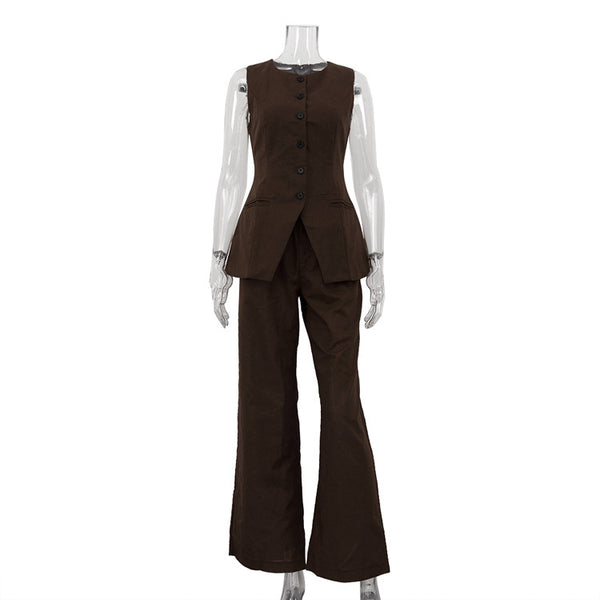 Cotton Linen Vest & Pants