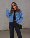 Cocoa Yacht Club Beads Loose Denim Jacket