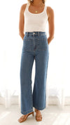 Cocoa Yacht Club Casual Retro Loose Straight Jeans