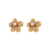 Bead Flower Stud Earrings