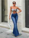 Simple Water Blue Denim Jeans