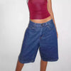 Retro Denim Cropped Pants