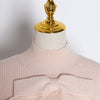 Classic Bowknot Turtleneck Apricot Pullover Knitted Sweater