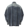 Washed Denim Loose Cocoon Shoulder Shirt