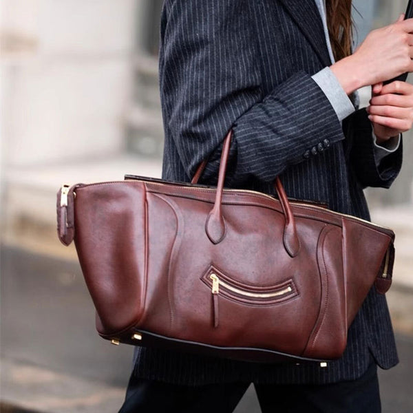 Soft Leather Office Tote