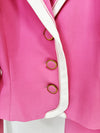 Star White Edge Contrast Skirt Suit