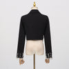 Rhinestone Short Blazer