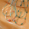 Blue Freshwater Pearl Handmade Beaded Bracelet