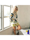 Asymmetric Contrast Color Knitted Sweater