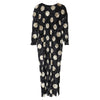 Loose Polka Dot Gold Two Tone Diamond Velvet Dress