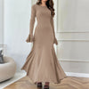 Autumn Elegant Slim Fit Sweater Long Dress