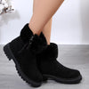 Faux Fur Mid Calf Length Snow Boots