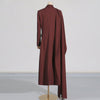 Solid Shawl Long Trench Coat