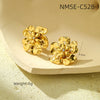 Floral Pearl Stud Earrings