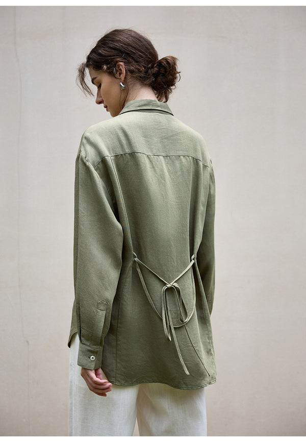 Tencel Linen Natural Texture Shacket