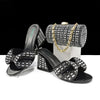 Rhinestone Bag & Platform Heel Sandals