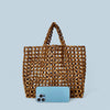 Wooden Beaded Hand Woven Shoulder Bag