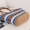 Vintage Stripe Portable Straw Bag