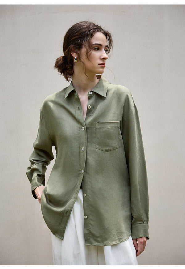 Tencel Linen Natural Texture Shacket