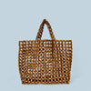 Wooden Beaded Hand Woven Shoulder Bag