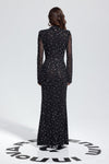 The Rhinestone Arrival Black Dress
