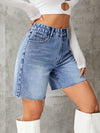 Casual High Waist Denim Shorts