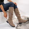 Suede Knee High Boots