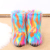 Plush Mid Calf Length Snow Boots