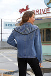 Cocoa Yacht Club Rivets Tassel Short Denim Jacket