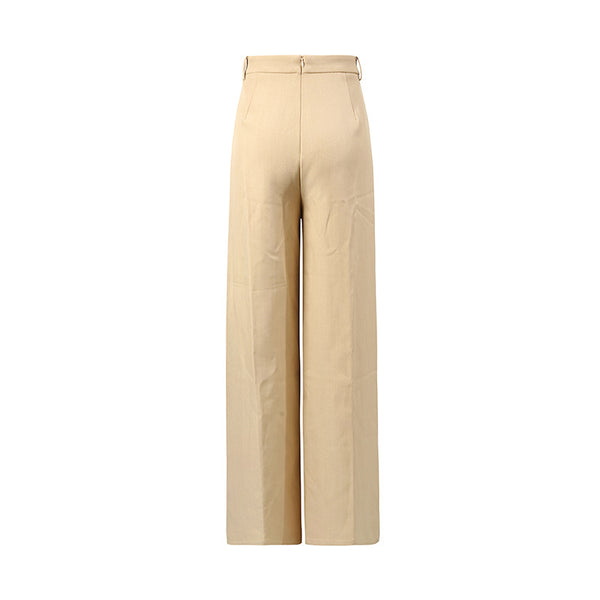 Diamond Inlaid High Waist Slimming Wide Leg Pants