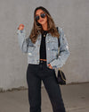 Cocoa Yacht Club Beads Loose Denim Jacket