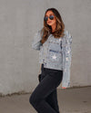 Cocoa Yacht Club Beads Loose Denim Jacket