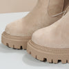 Vintage Fleece-Lined Thermal Cotton Shoes