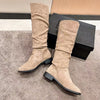 Suede Knee High Boots