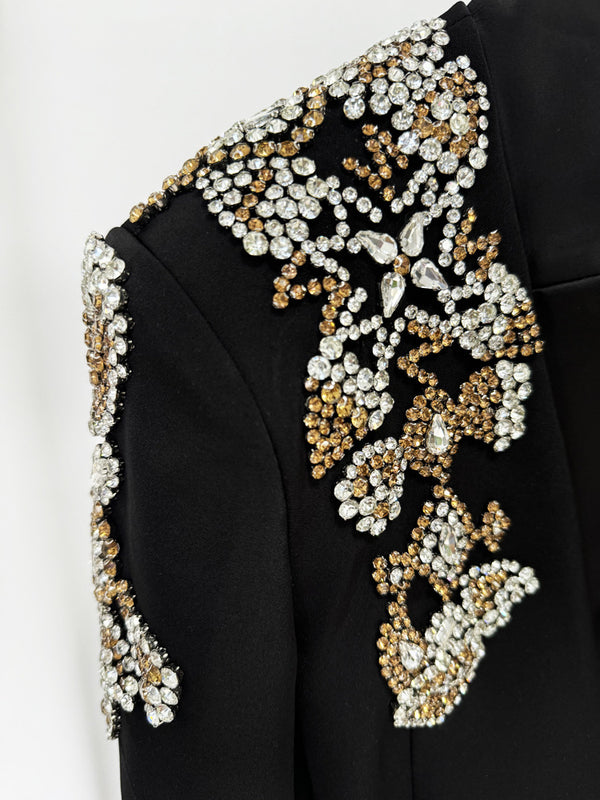 Star Exquisite Rhinestone Beaded Blazer & Pants
