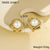 NMSE-G346-1 Bow Pearl Stud Earrings