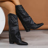 Retro Rivet High Top Western Cowboy Boot