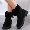 Faux Fur Mid Calf Length Snow Boots